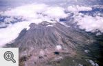 Kilimandżaro z lotu ptaka.