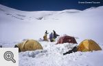 Obóz 3 (5000 m) na Przełęczy Dziki