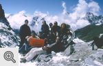 Nasza grupa na przełęczy Cho La (5420 m)