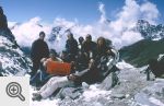 Nasza grupa na przełęczy Cho La (5420 m)