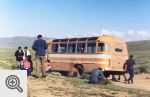 Podróż autobusem w Mongolii