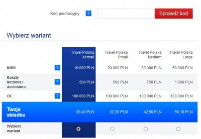 AXA Travel (NNW w Polsce; 9 osób) <br />* na szybkości