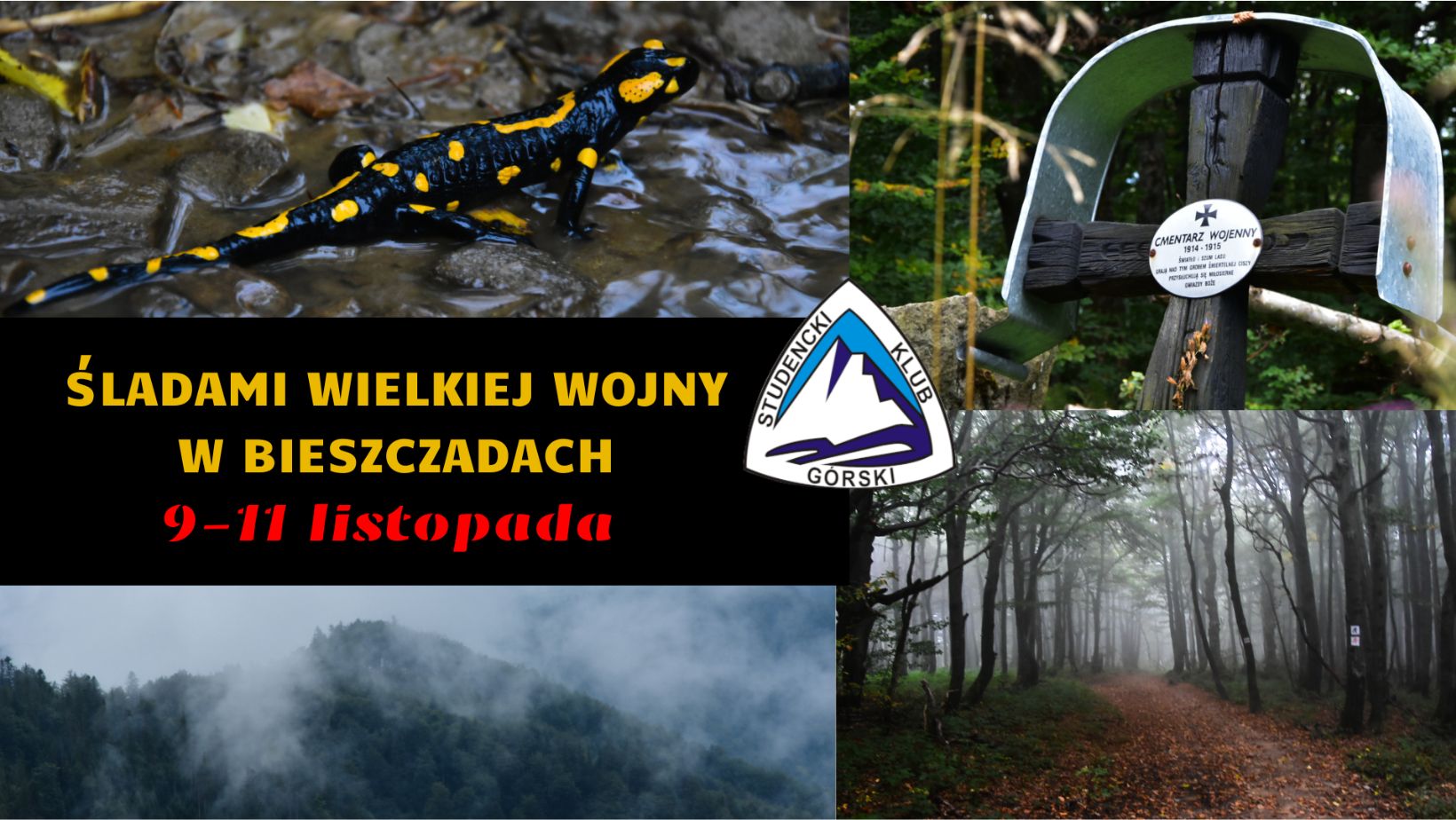 SKG fb event sladami Wielkiej Wojny w Bieszczadach